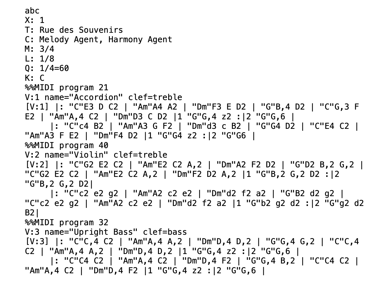 ABC Notation Representation